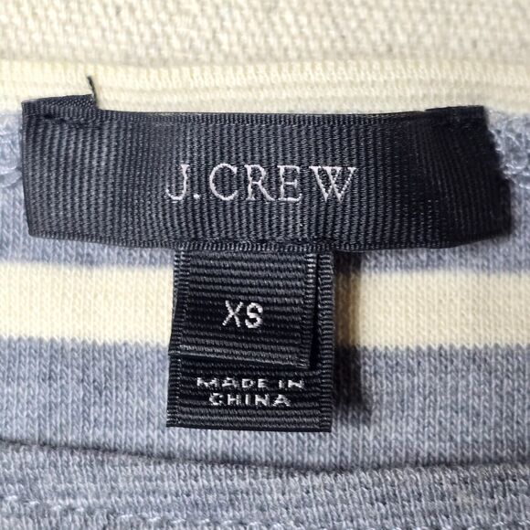 J.Crew Women’s XS Multicolor Stripe Cotton Blend Stretch Top Blouse - Picture 6 of 7